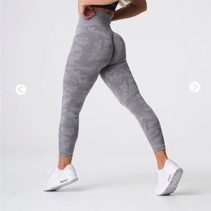 Nvgtn Grey Camo Seamless Leggings